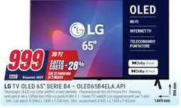 Trony LG TV OLED 65" SERIE B4 - OLED65B4ELA.API offerta