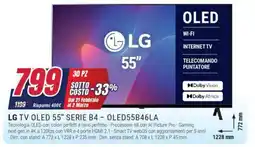 Trony LG TV OLED 55" SERIE B4 - OLED55B46LA offerta