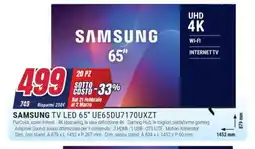 Trony SAMSUNG TV LED 65" UE65DU7170UXZT offerta