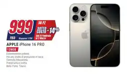 Trony APPLE iPhone 16 PRO offerta