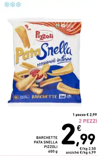 Spazio Conad Barchette pata snella PIZZOLI offerta