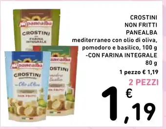 Spazio Conad Crostini non fritti -con Farina Integrale PANEALBA offerta