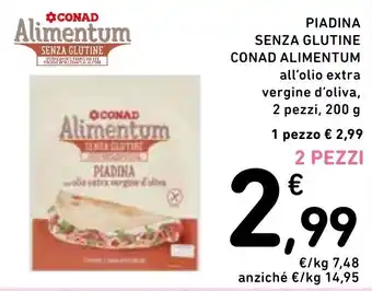 Spazio Conad Piadina senza glutine CONAD ALIMENTUM offerta