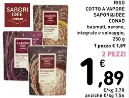 Spazio Conad Riso cotto a vapore SAPORI&IDEE CONAD offerta