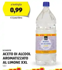 ALDI Le gusto aceto di alcool aromatizzato al limone XXL offerta