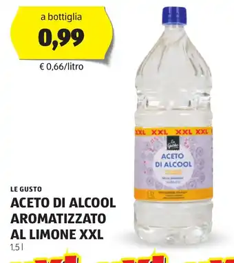 ALDI Le gusto aceto di alcool aromatizzato al limone XXL offerta