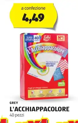 ALDI Grey l'acchiappacolore 40 pezzi offerta