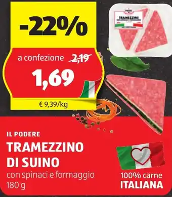 ALDI Il podere tramezzino di suino offerta