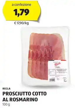 ALDI RECLA Prosciutto cotto al rosmarino offerta