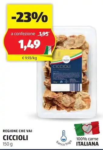 ALDI Ciccioli 1 REGIONE CHE VAI offerta