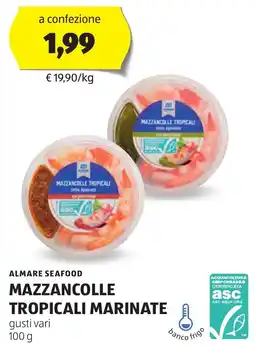 ALDI ALMARE SEAFOOD Mazzancolle tropicali marinate offerta