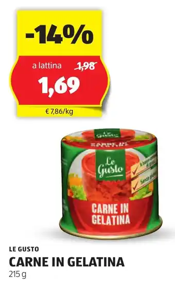 ALDI Carne in gelatina LE GUSTO offerta