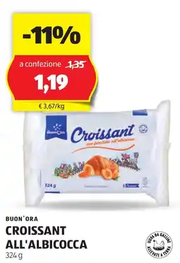 ALDI BUON'ORA Croissant all'albicocca offerta