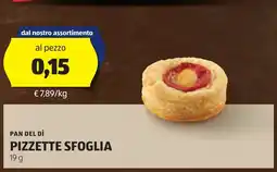 ALDI Pizzette sfoglia PAN DEL DÌ offerta