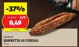 ALDI PAN DEL DÌ Barretta ai cereali offerta