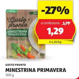 ALDI Minestrina primavera GUSTO PRONTO offerta