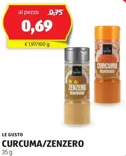 ALDI Curcuma/zenzero LE GUSTO offerta