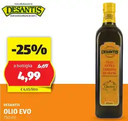 ALDI Olio evo DESANTIS offerta