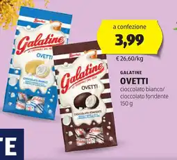 ALDI OVETTI cioccolato bianco/ cioccolato fondente offerta