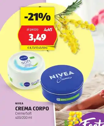 ALDI NIVEA Crema corpo offerta