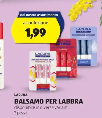 ALDI Balsamo per labbra LACURA offerta