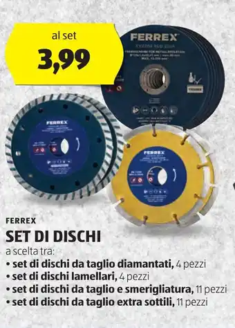 ALDI FERREX Set di dischi offerta