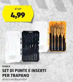 ALDI FERREX Set di punte e inserti per trapano offerta