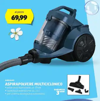 ALDI AMBIANO Aspirapolvere multiciclonico offerta