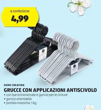 ALDI HOME CREATION Grucce con applicazioni antiscivolo offerta