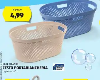 ALDI HOME CREATION Cesto portabiancheria offerta