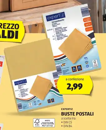 ALDI Buste postali EXPERTIZ offerta