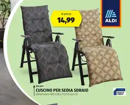 ALDI Cuscino per sedia sdraio BELAVI offerta