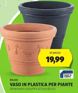 ALDI BELAVI Vaso in plastica per piante offerta