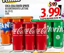 Il Genio Supermercato Coca-cola fanta sprite assortimento lattine offerta