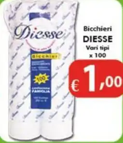 Bernava Bicchieri DIESSE Vari tipi offerta