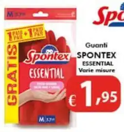 Bernava Guanti SPONTEX ESSENTIAL Varie misure offerta