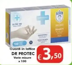 Bernava Guanti in lattice DR PROTEC Varie misure offerta