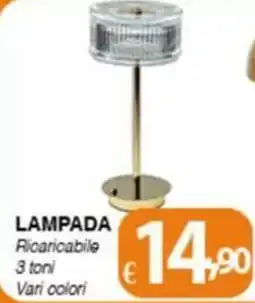 Bernava LAMPADA Ricaricabile 3 toni offerta