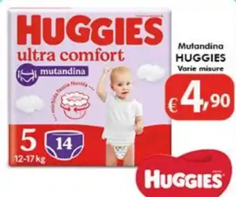 Bernava Mutandina HUGGIES Varie misure offerta