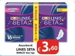 Bernava Assorbenti LINES SETA BIPACK Vari tipi offerta