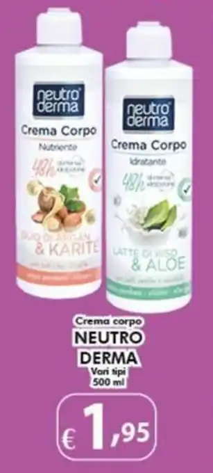 Bernava Crema corpo NEUTRO DERMA Vari tipi offerta