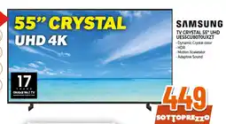 Ipercoop Samsung tv crystal 55" uhd ue55cu8070uxzt offerta