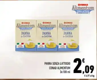 Spazio Conad Panna senza lattosio conad alimentum offerta