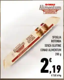 Spazio Conad Sfoglia rotonda senza glutine conad alimentum offerta