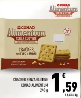 Spazio Conad Cracker senza glutine conad alimentum offerta