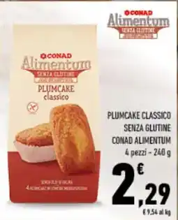 Spazio Conad Plumcake classico senza glutine conad alimentum 4 pezzi - offerta