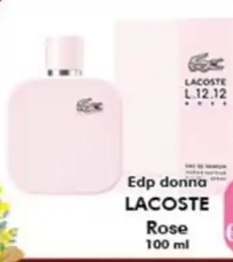 Bernava Edp donna LACOSTE Rose offerta