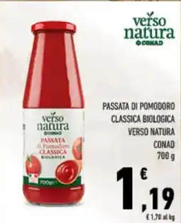 Spazio Conad Passata di pomodoro classica biologica verso natura conad offerta