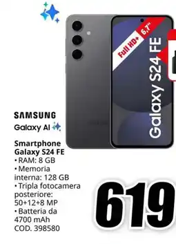 MediaWorld SAMSUNG Smartphone Galaxy S24 FE offerta