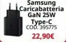 MediaWorld Samsung Caricabatteria GaN 25W Type-C offerta